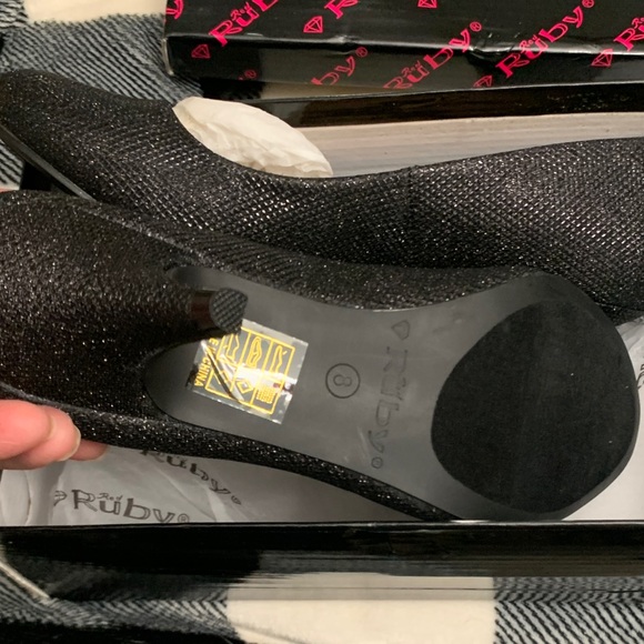 Ruby Rd. Sparkling Black Heels - Picture 3 of 10